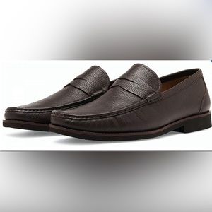 Peter Millar Men’s Sz 12 Dark Brown Handsewn Leather Penny Loafer’s